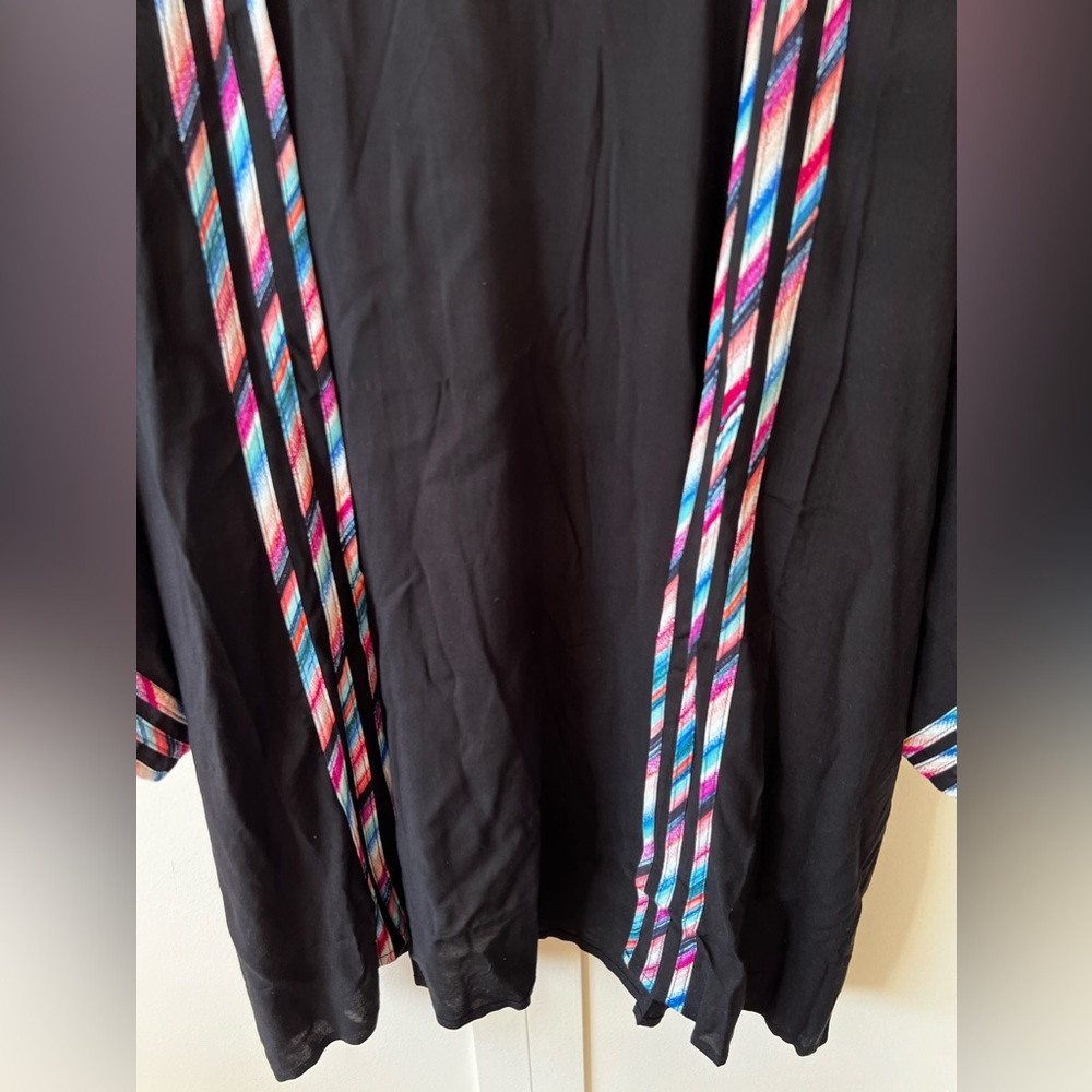 La Blanca NWOT Black Kimono Catalina Coast Swim Coverup One Size - Picture 8 of 12